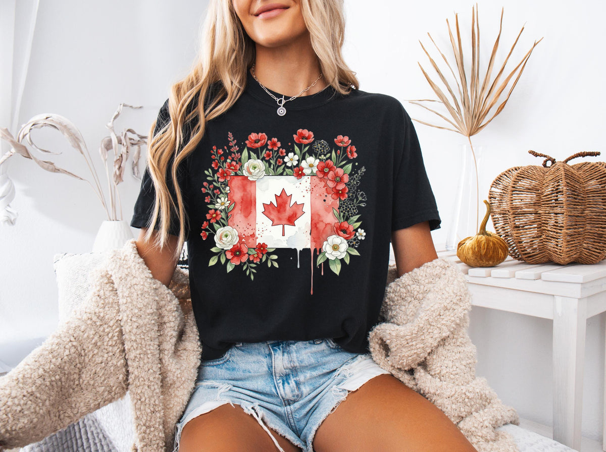 Comfort Colors® Canada Day Shirt, Canadian T-Shirt, Canada National Celebration Gift