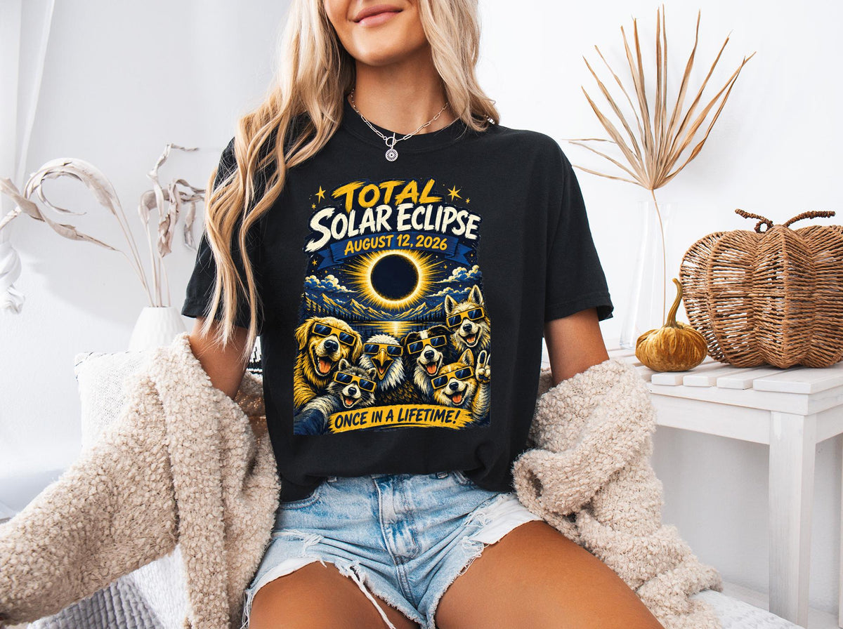 Comfort Colors® Total Solar Eclipse Shirt, Space Event T-Shirt, Iceland Lover Travel Tees, August 12 2026 Shirt