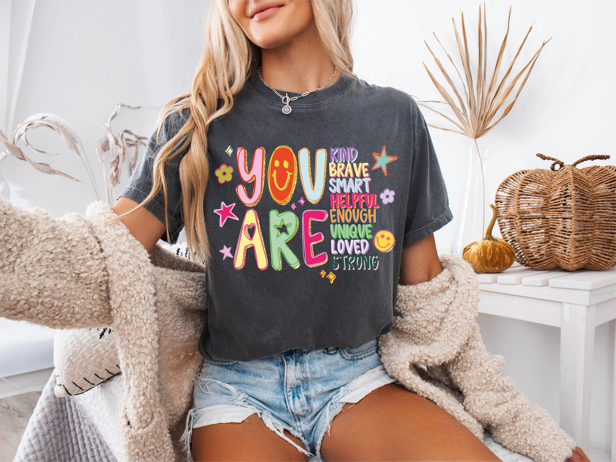 Comfort Colors® Back to School Teacher Shirt, You Are Kind Tee, Teacher Appreciation Gift, Preschool Teacher Tees