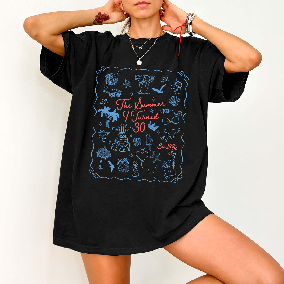 Comfort Colors® Summer 30th Birthday Shirt, Custom 40th Birthday Tee