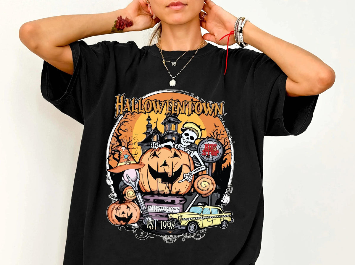Comfort Colors® Halloweentown T-Shirt, Spooky Season Shirt, Halloween Gift Tee