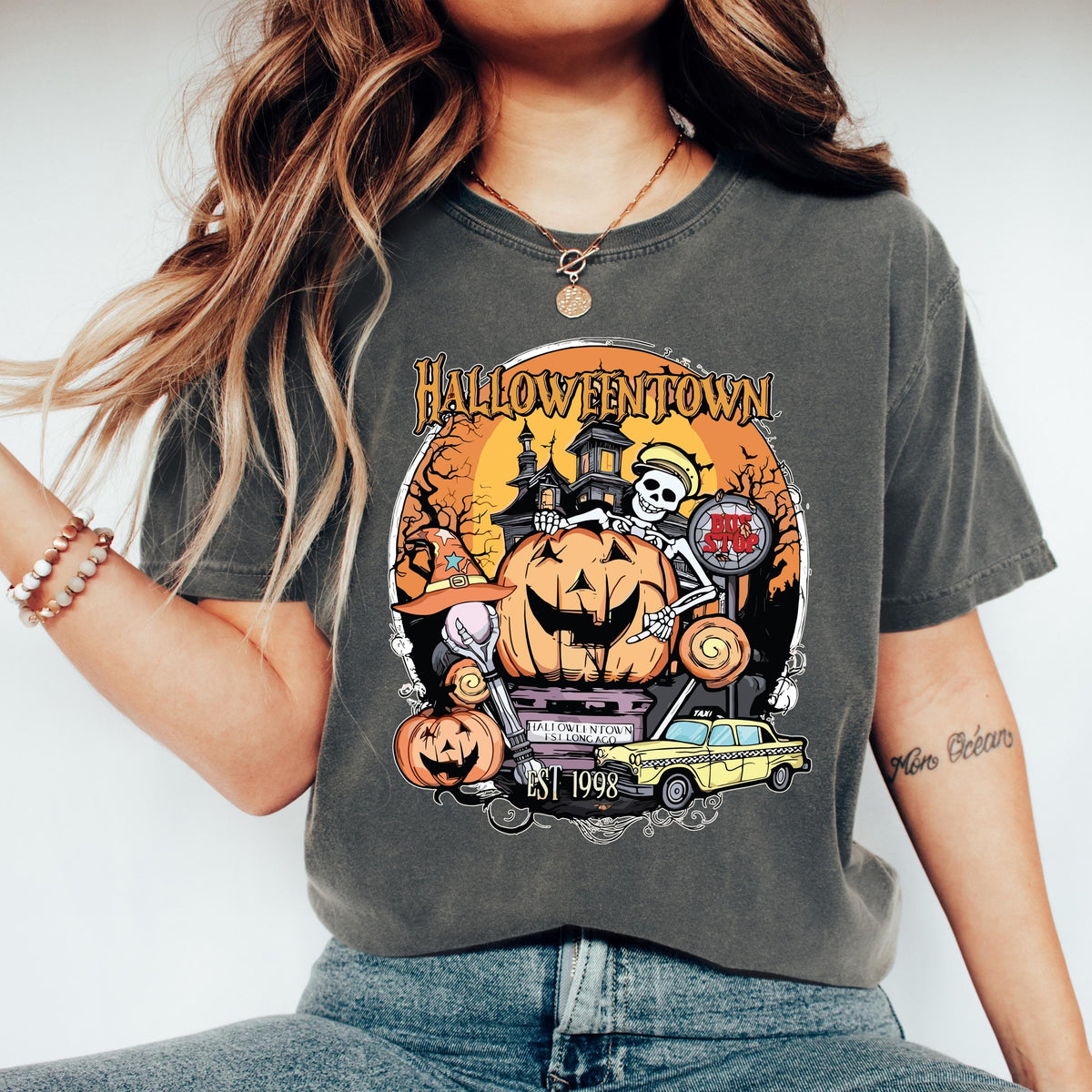 Comfort Colors® Halloweentown T-Shirt, Spooky Season Shirt, Halloween Gift Tee