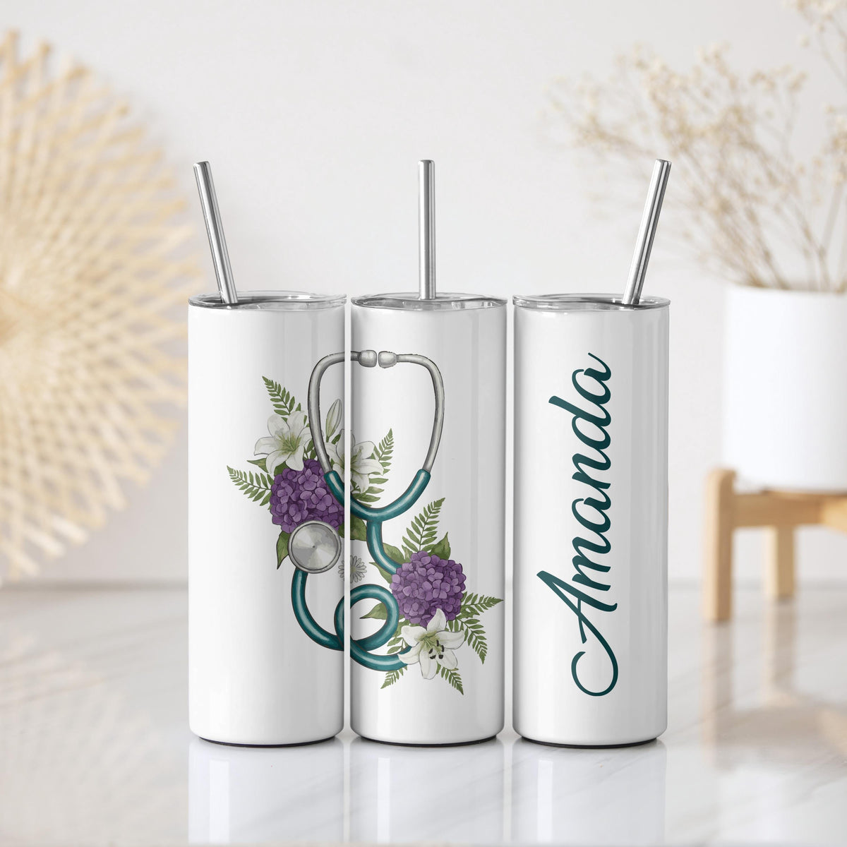 Custom Name Nurse Coffee Tumbler