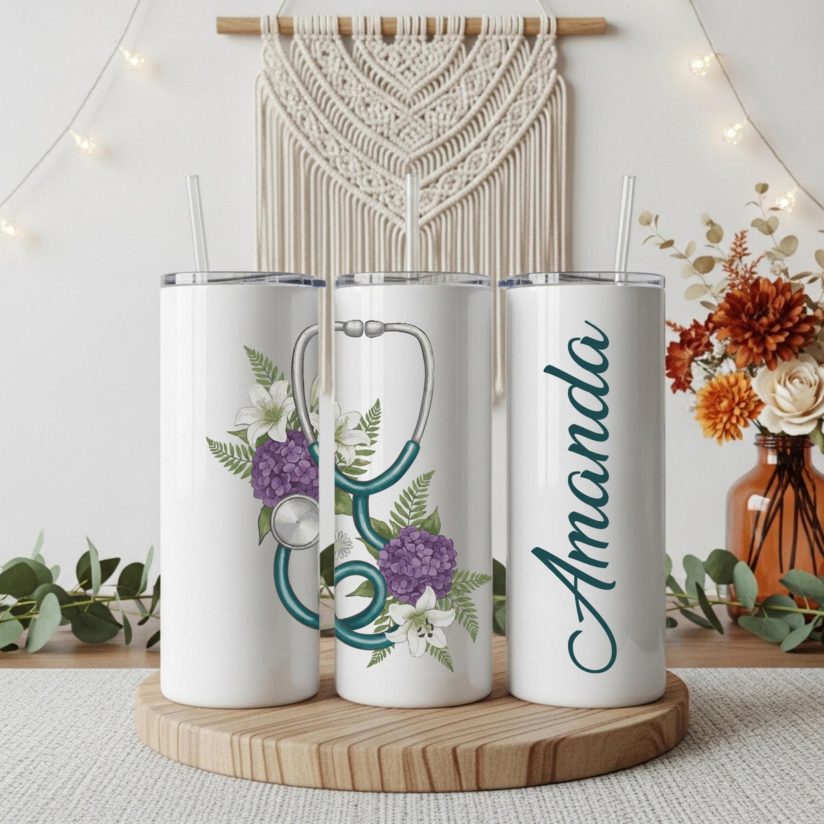 Custom Name Nurse Coffee Tumbler