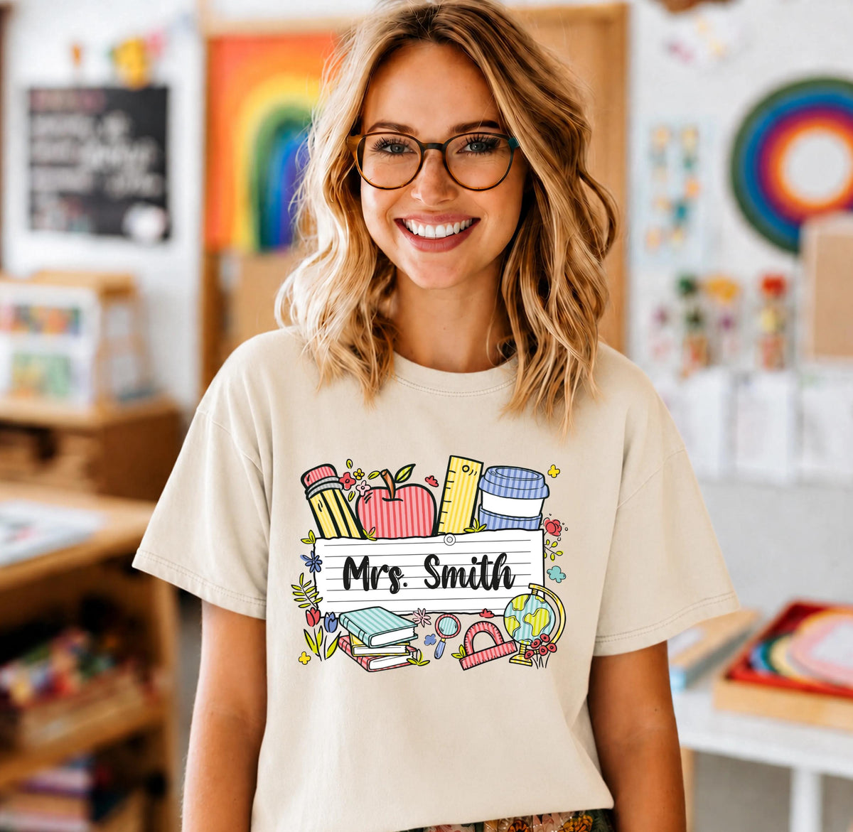 Comfort Colors® Personalized Teacher Shirt, Back to School Tee, Teacher Appreciation Gift