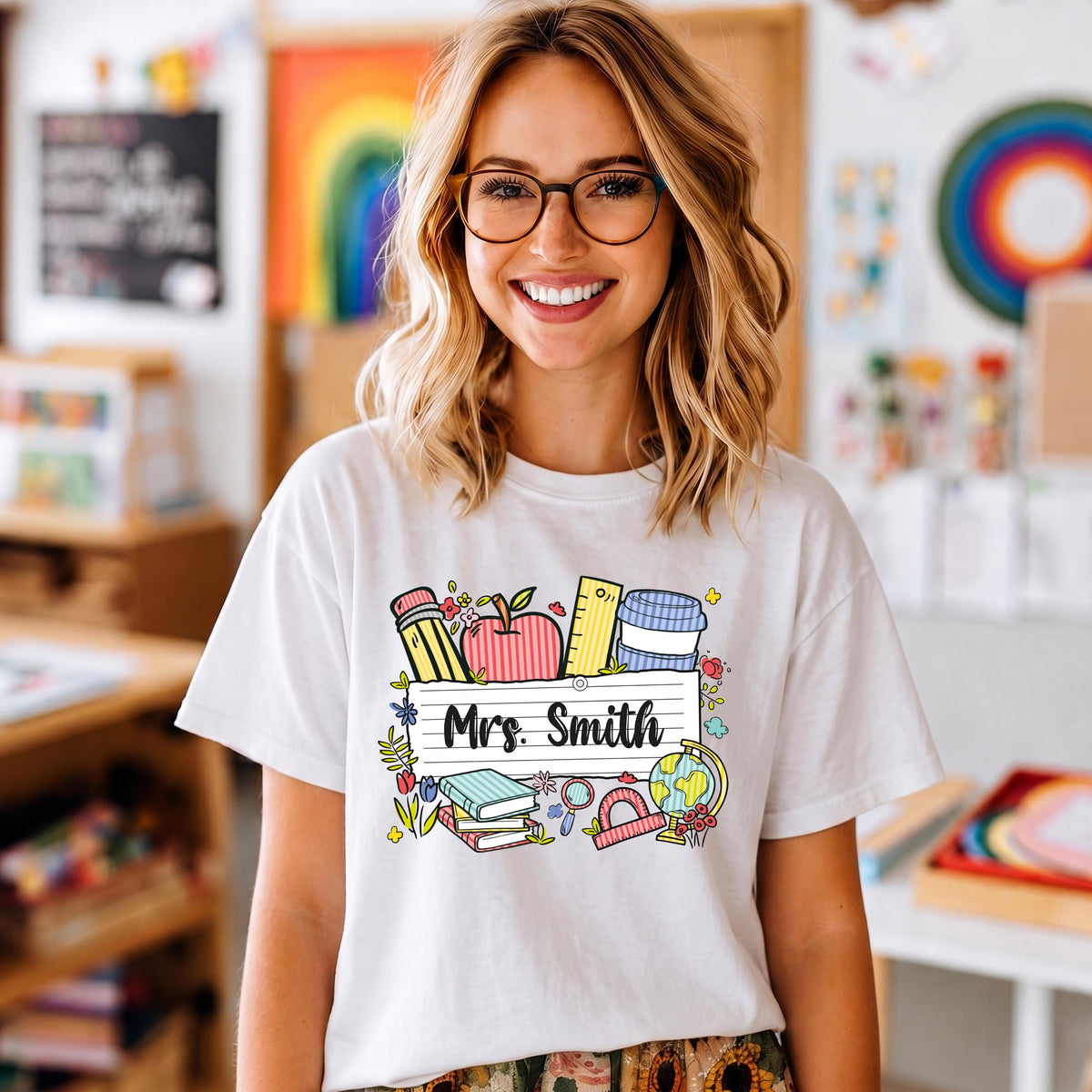 Comfort Colors® Personalized Teacher Shirt, Back to School Tee, Teacher Appreciation Gift