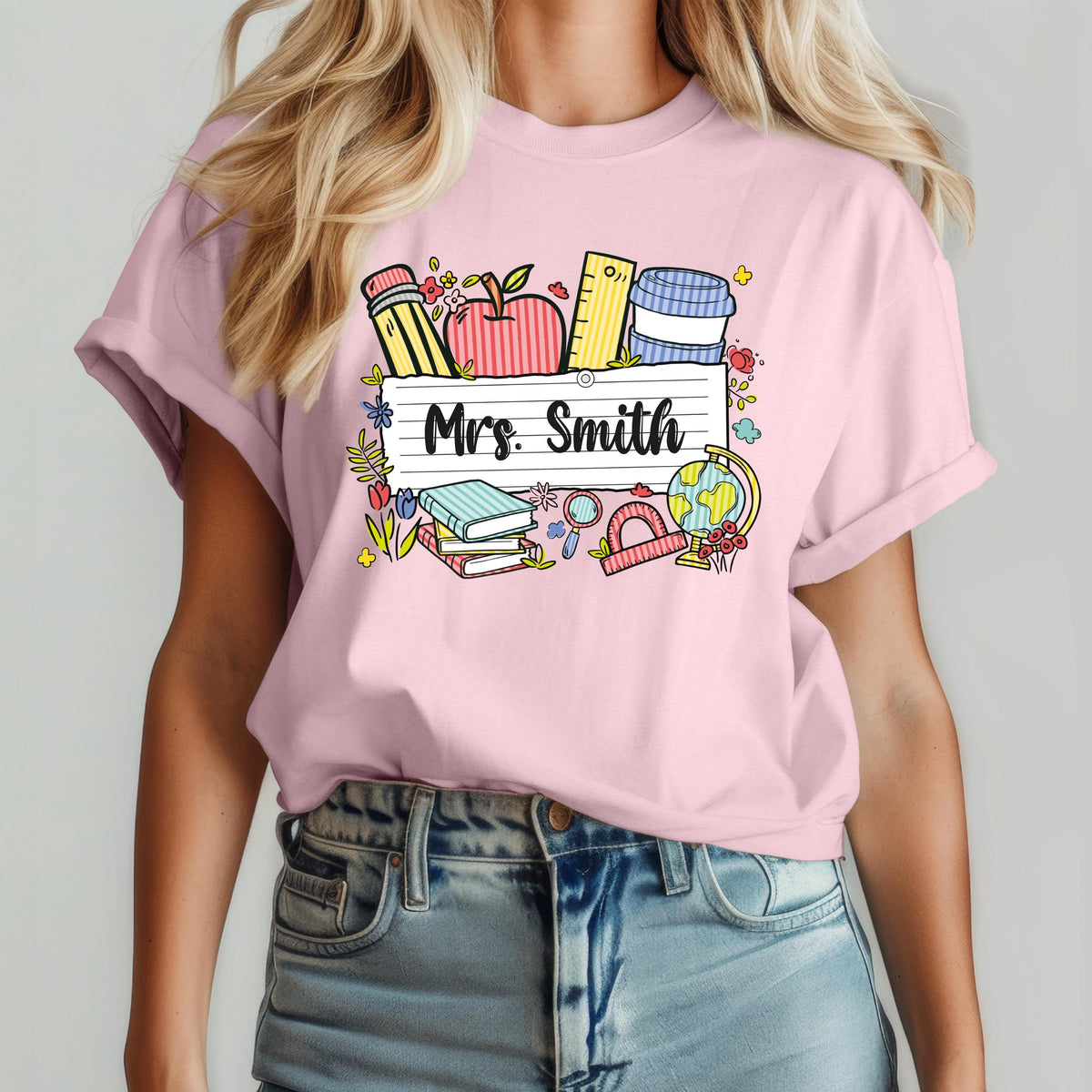 Comfort Colors® Personalized Teacher Shirt, Back to School Tee, Teacher Appreciation Gift