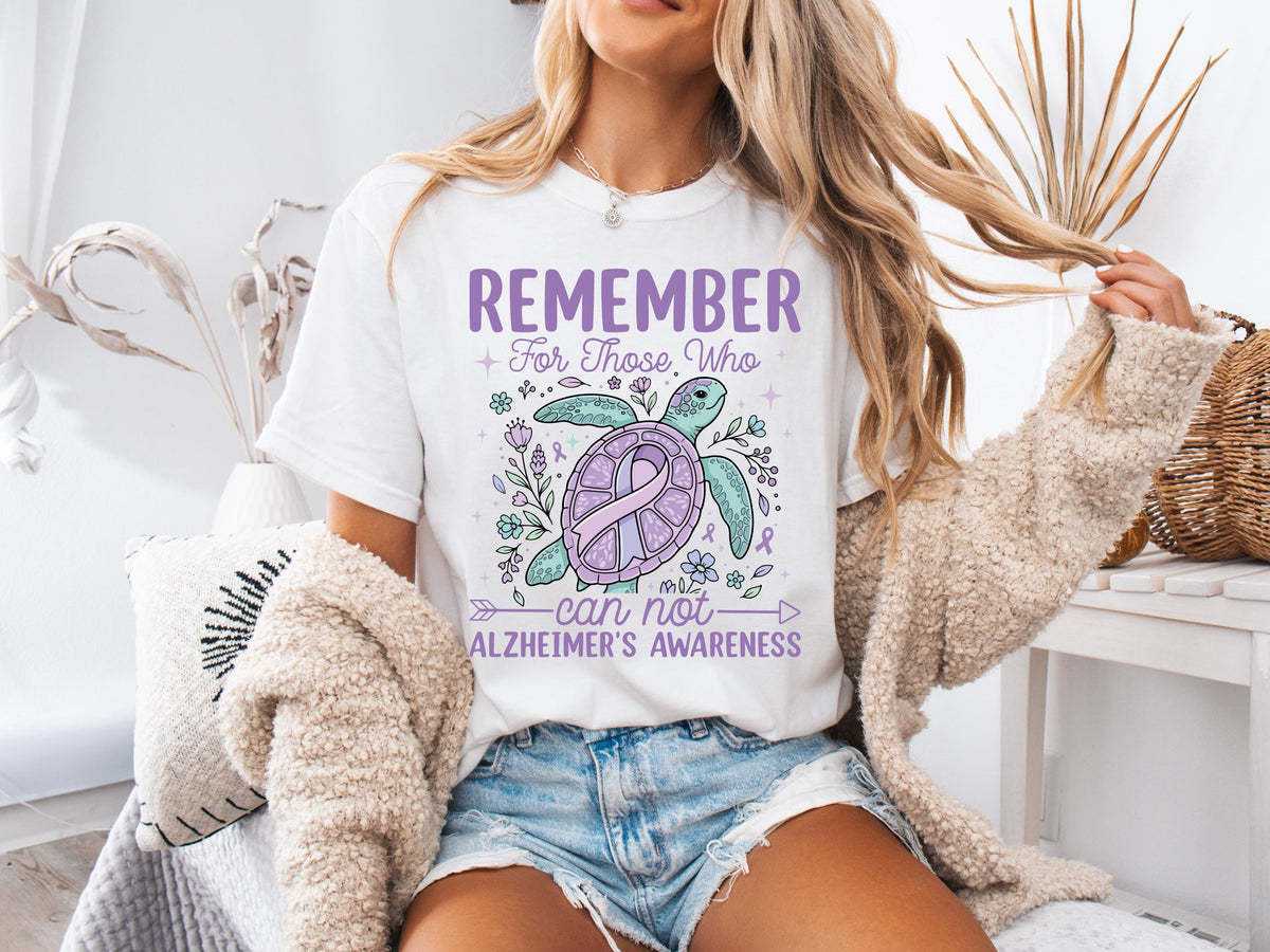 Comfort Colors® Alzheimer Awareness Shirt, Purple Ribbon Squad Tees, Dementia Support T-Shirt