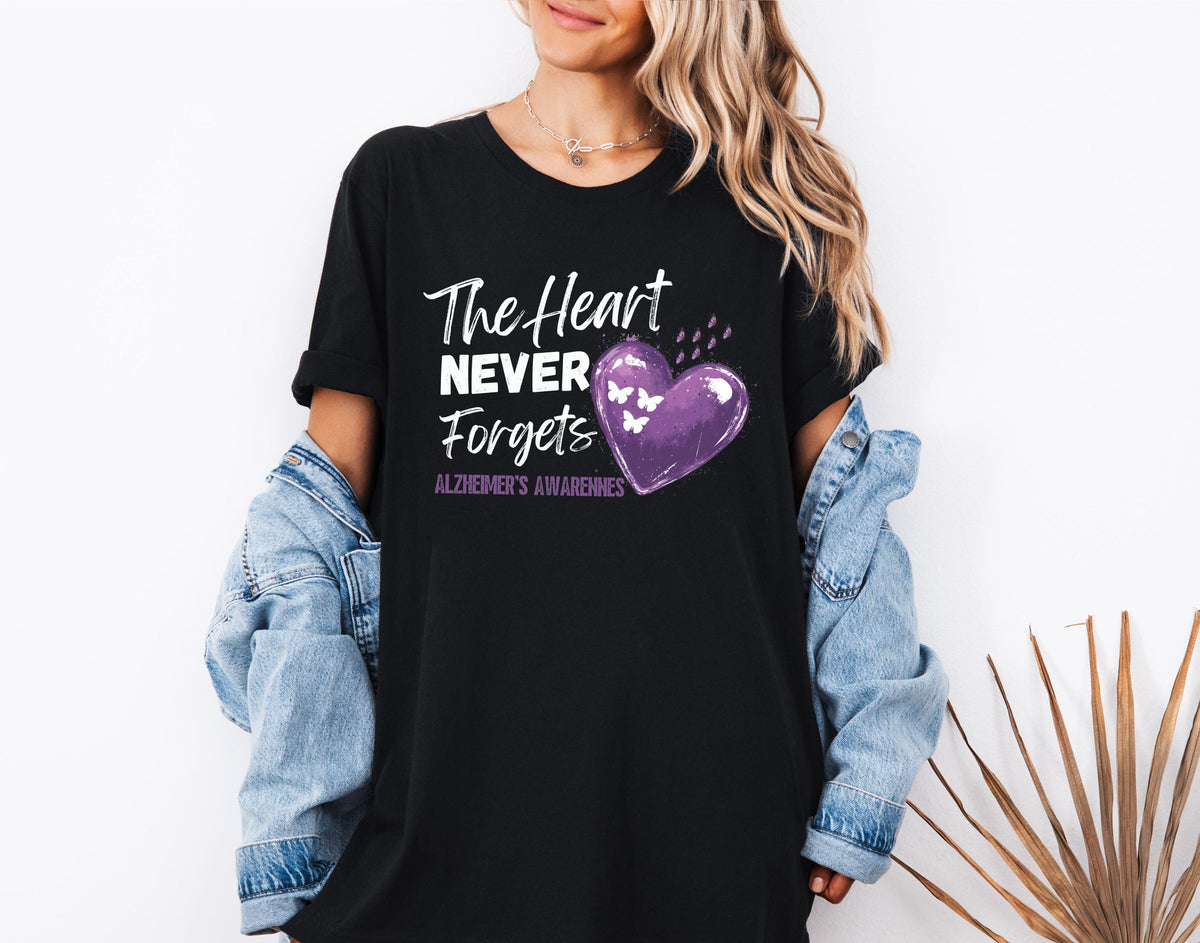 Alzheimer Awareness T-Shirt, Dementia Fighter Tee, Alzheimer Family Support