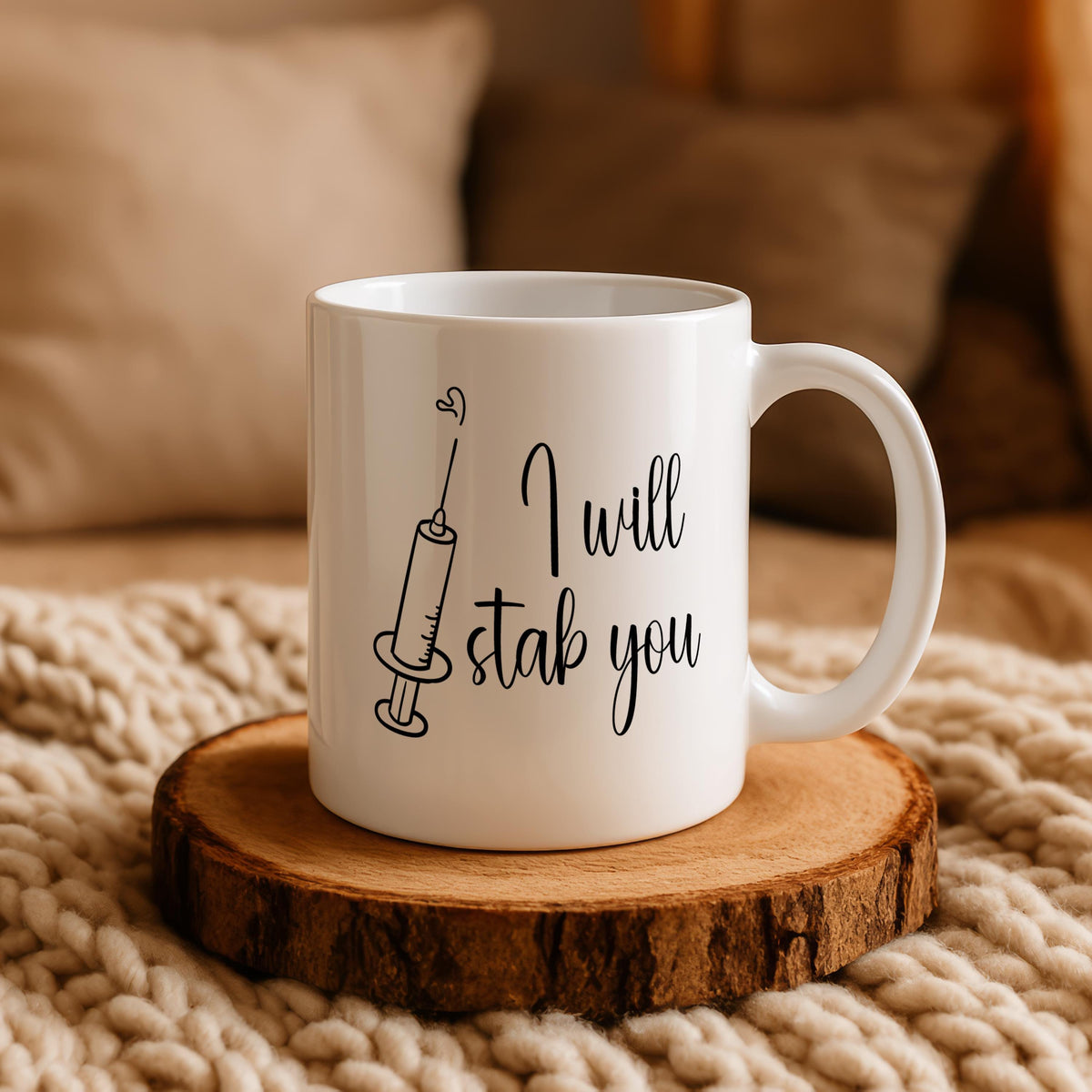 Personalized RN Coffee Mug, Custom Name Ceramic Cup, Funny Medical Mug