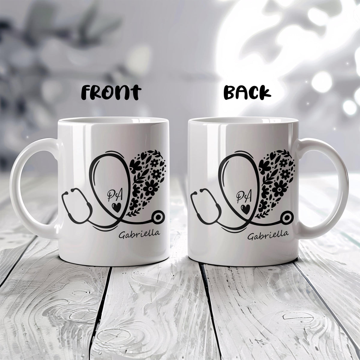 Personalized Medical Professional Mug, Custom Name Coffee Cup, Healthcare Worker Mug