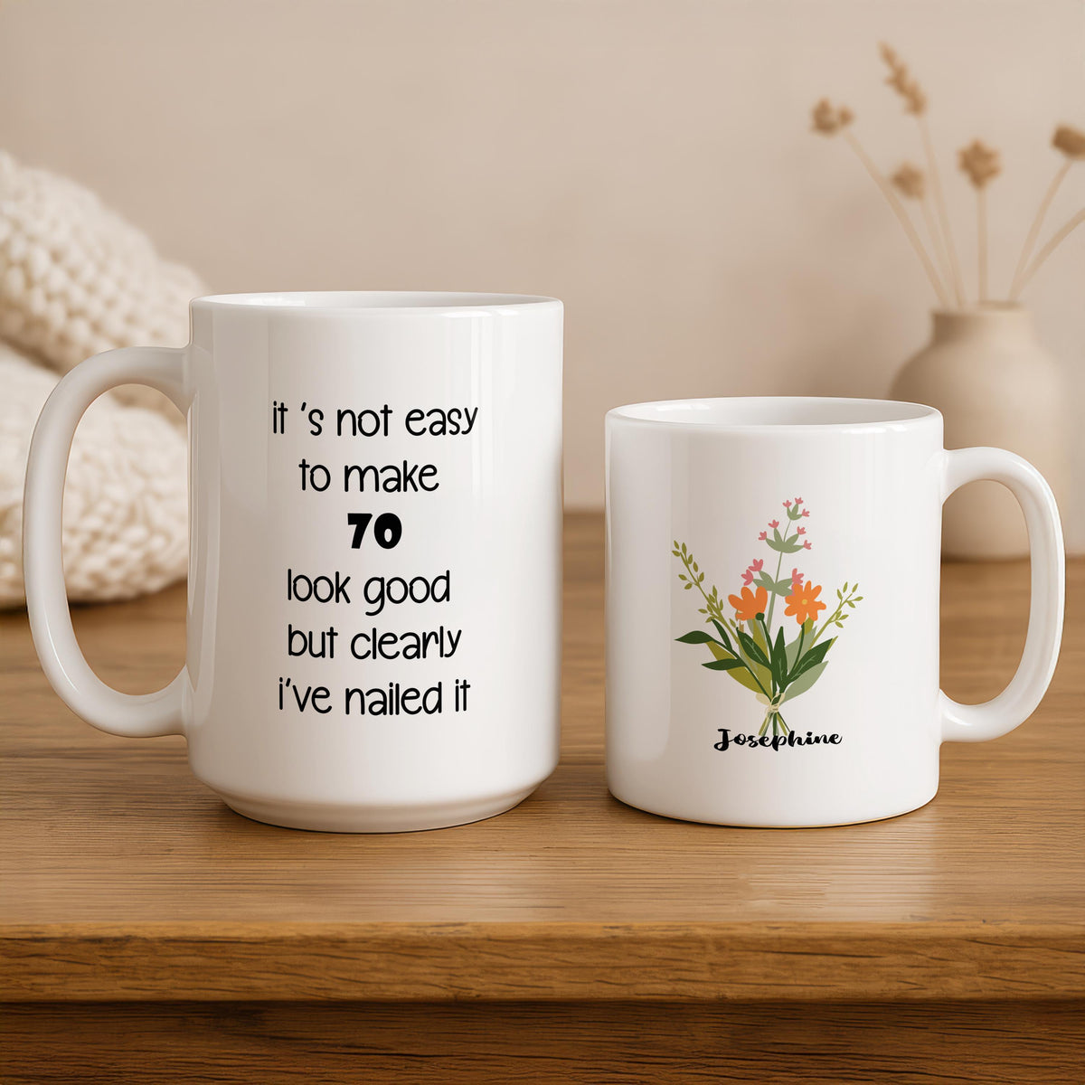 Personalized 70th Birthday Mug, Funny 70th Birthday Gift, 70th Birthday Gift Coffee Cup