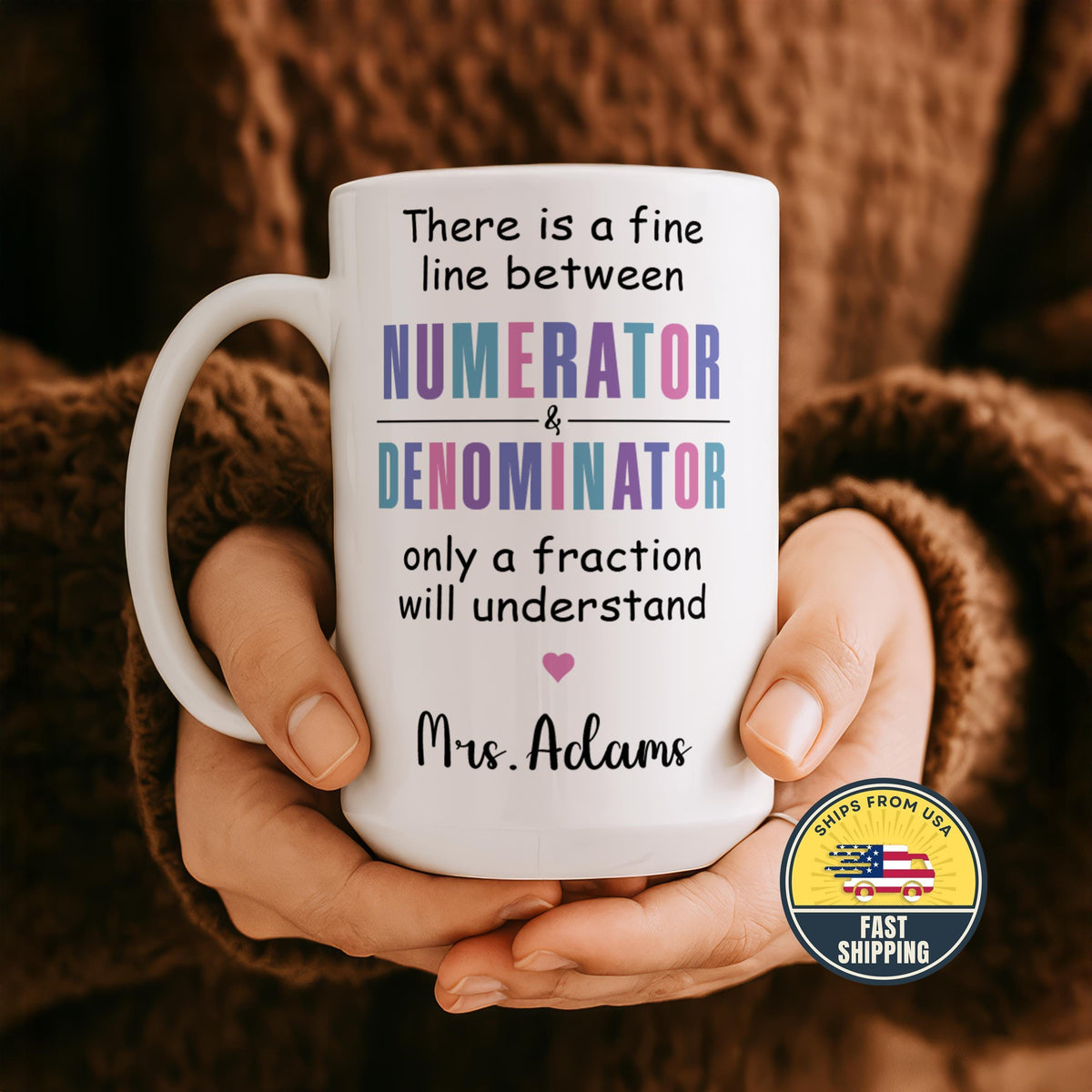 Custom Mathematics Teacher Coffee Mug