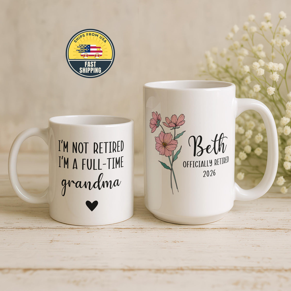 Funny Grandma Mug, Personalized Grandma Gift, Custom Name Mug, Grandmother Birthday Gift
