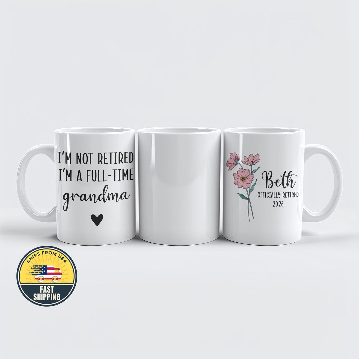 Funny Grandma Mug, Personalized Grandma Gift, Custom Name Mug, Grandmother Birthday Gift