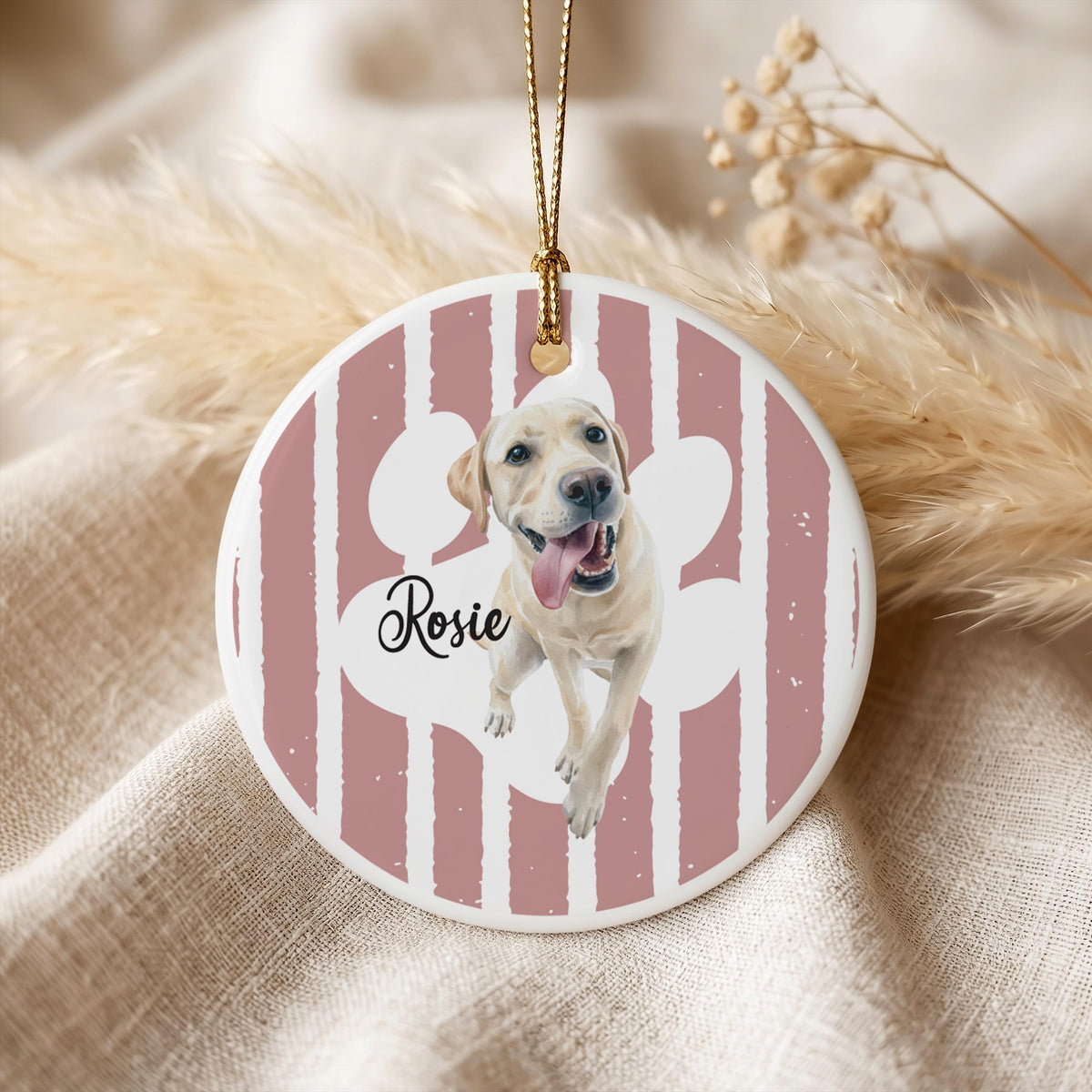 Custom Pet Photo & Name Ornament, Cat Dog Lover Keepsake, Pets Remembrance Gift, Loss Sympathy Present