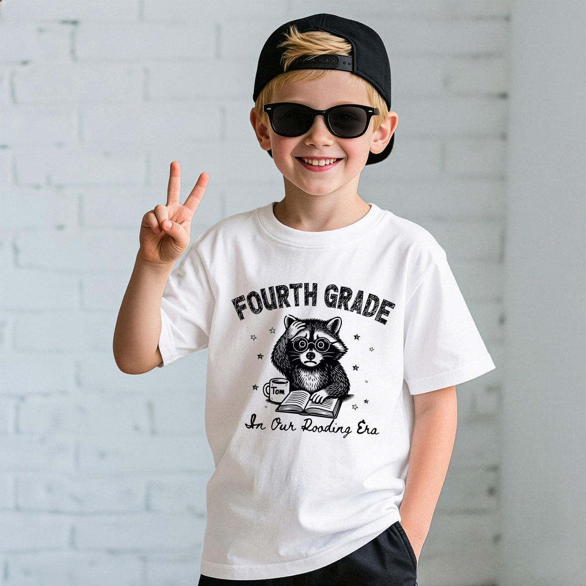 Grade Level School Shirt, Custom Raccoon First Day of School Tee, Funny School Kids Gift
