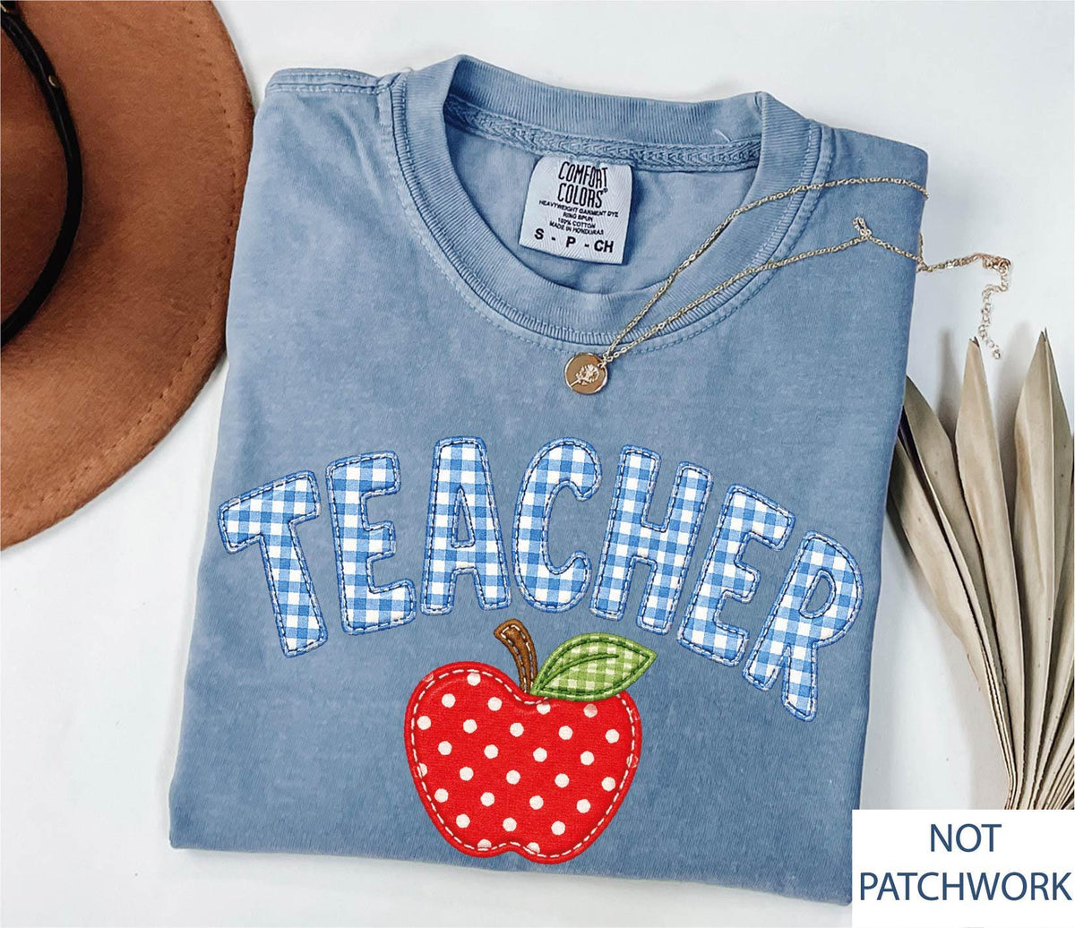 Comfort Colors® Teacher Apple Shirt, Back To School Teacher Tee, Teacher Appreciation Gift, Preschool Teacher Tees