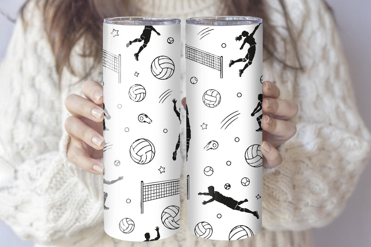 Custom Athlete Coffee Tumbler, Design Optional Sport Pattern Insulated Cup