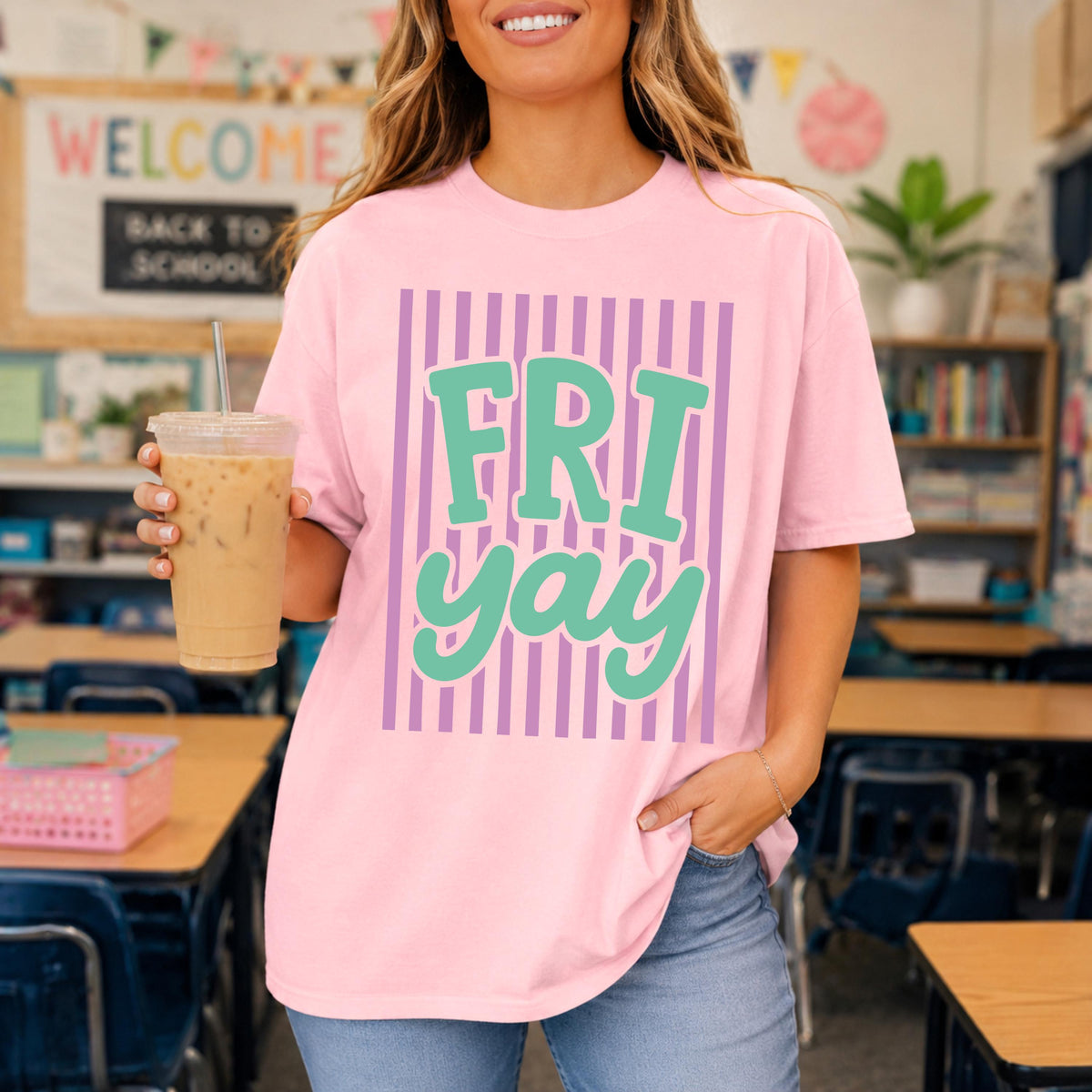 Comfort Colors® Friday Back to School Shirt, Teacher Team Tees, Funny Teacher Gift