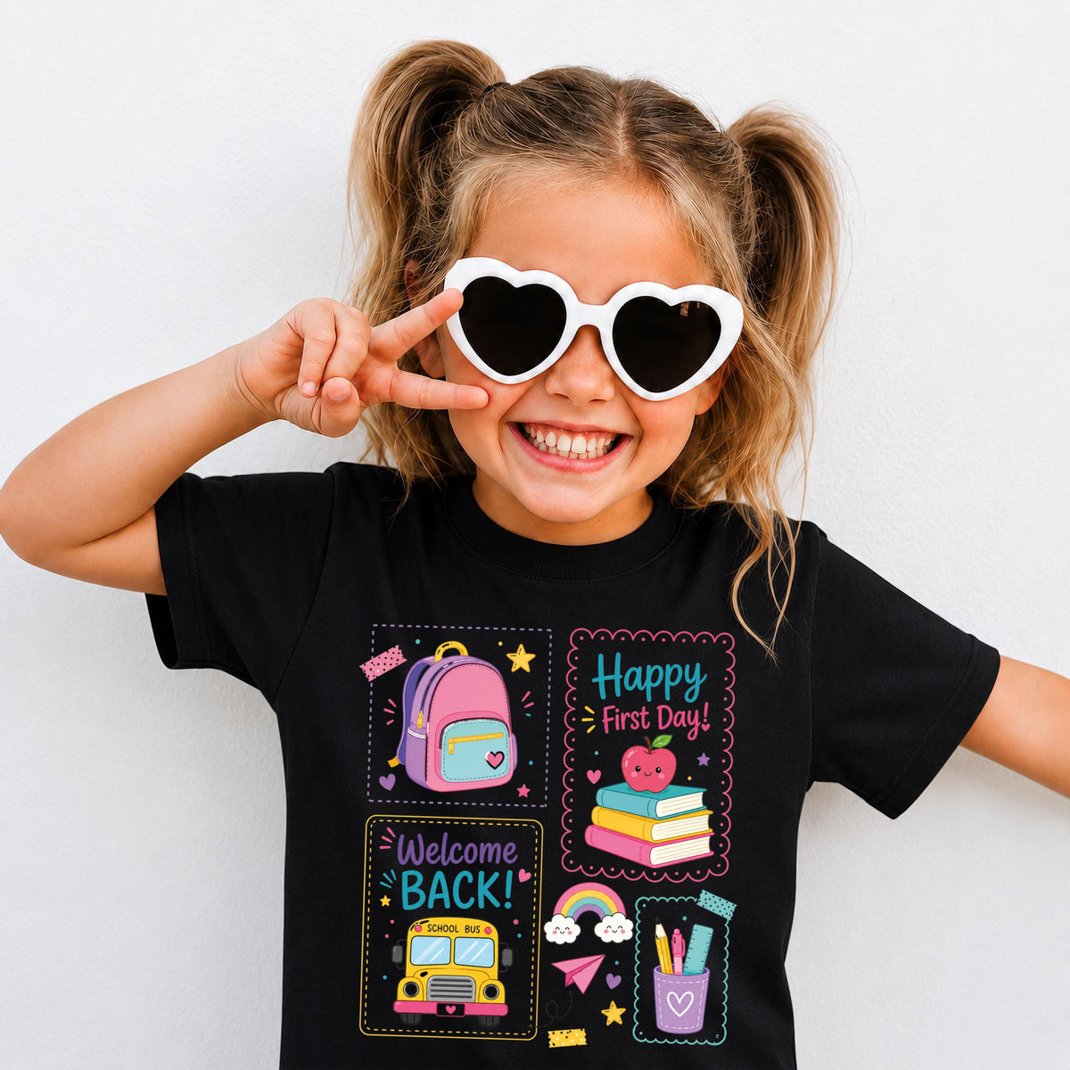 Happy First Day of School T-shirt, Back to School Tee, Kindergarten Preschool Gift Shirt