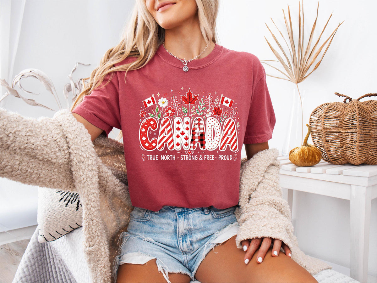 Comfort Colors® Canada Day T-shirt, Proud Canadian Tee, Canada Celebration Gift