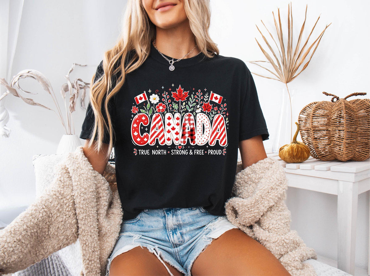 Comfort Colors® Canada Day T-shirt, Proud Canadian Tee, Canada Celebration Gift