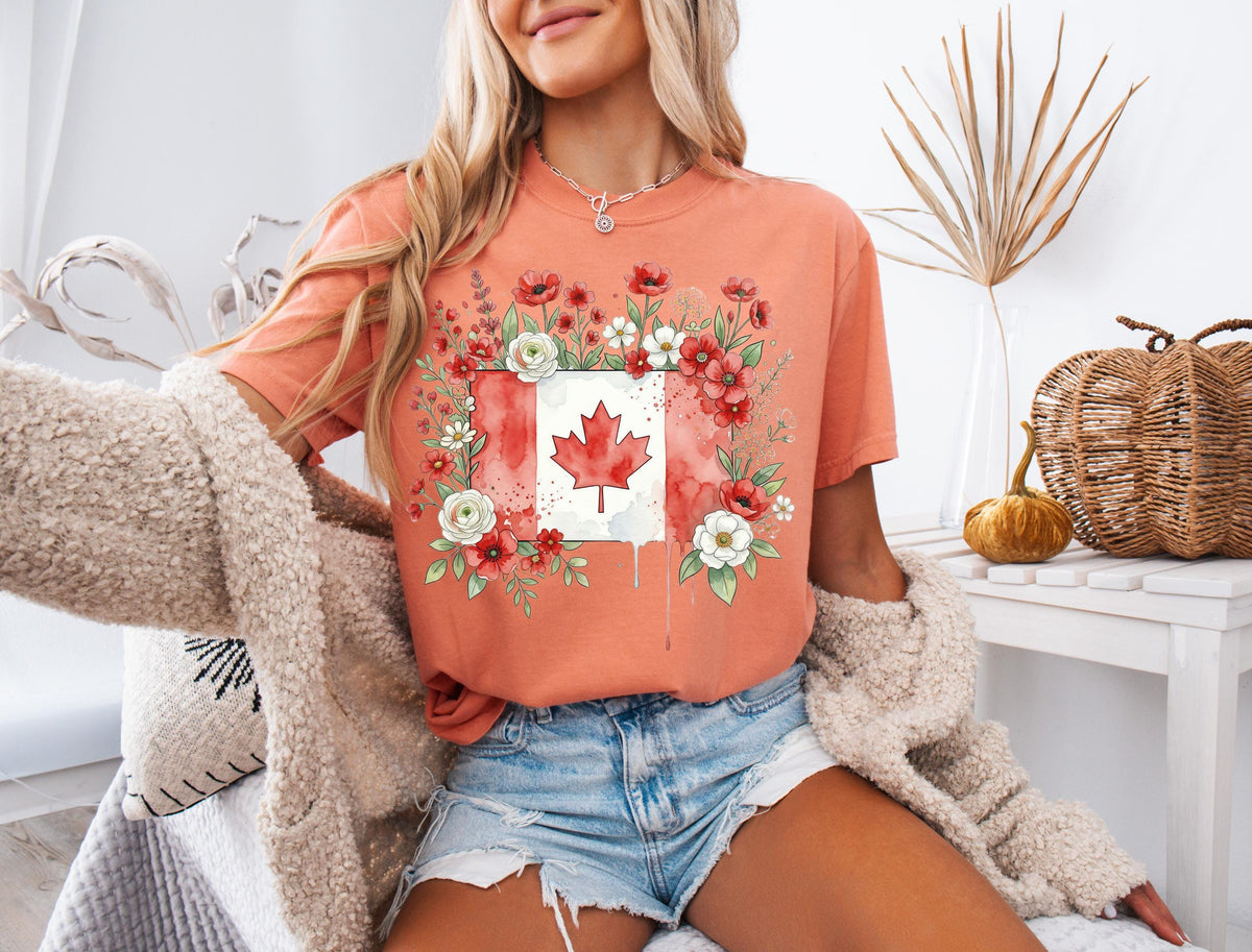 Comfort Colors® Canada Day Shirt, Canadian T-Shirt, Canada National Celebration Gift