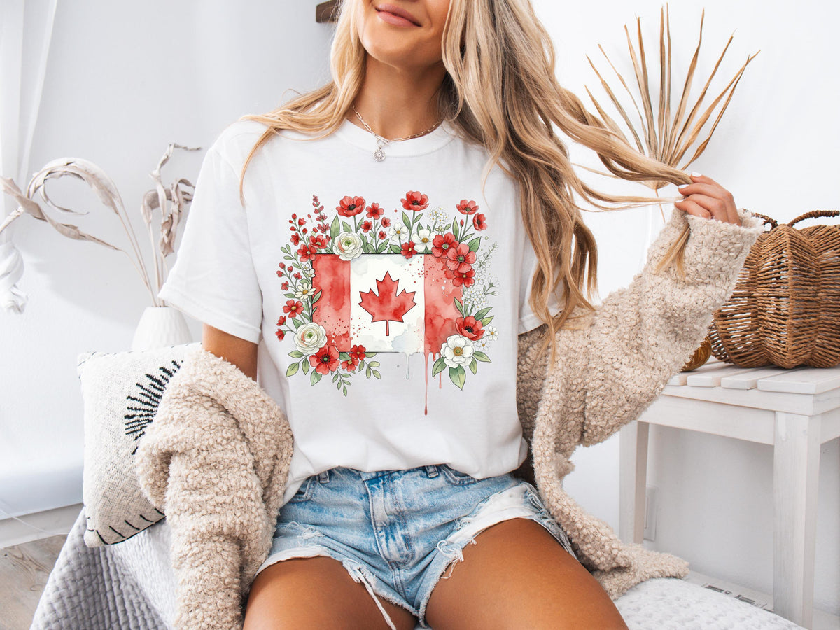Comfort Colors® Canada Day Shirt, Canadian T-Shirt, Canada National Celebration Gift