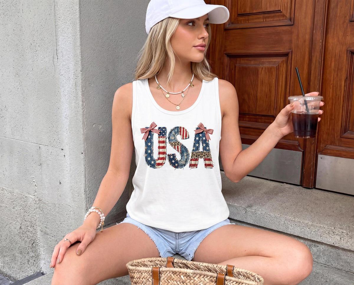 Comfort Colors® USA Tank Top, 250th Anniversary Tank Top, 4th Of July Tees, Independence Day Tops