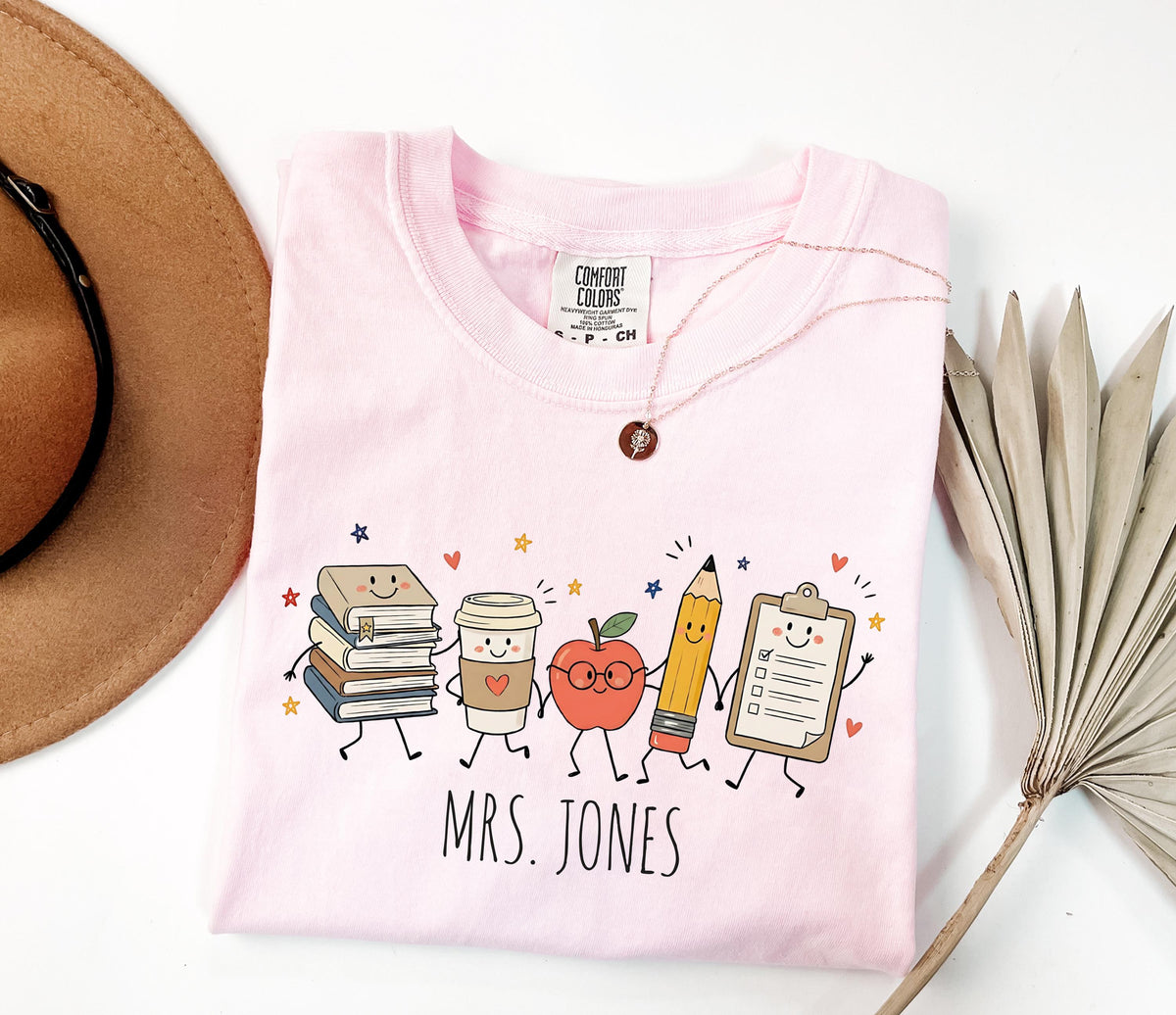 Comfort Colors® Custom Teacher T-Shirt, Back to School Tees, Teacher Appreciation Gift