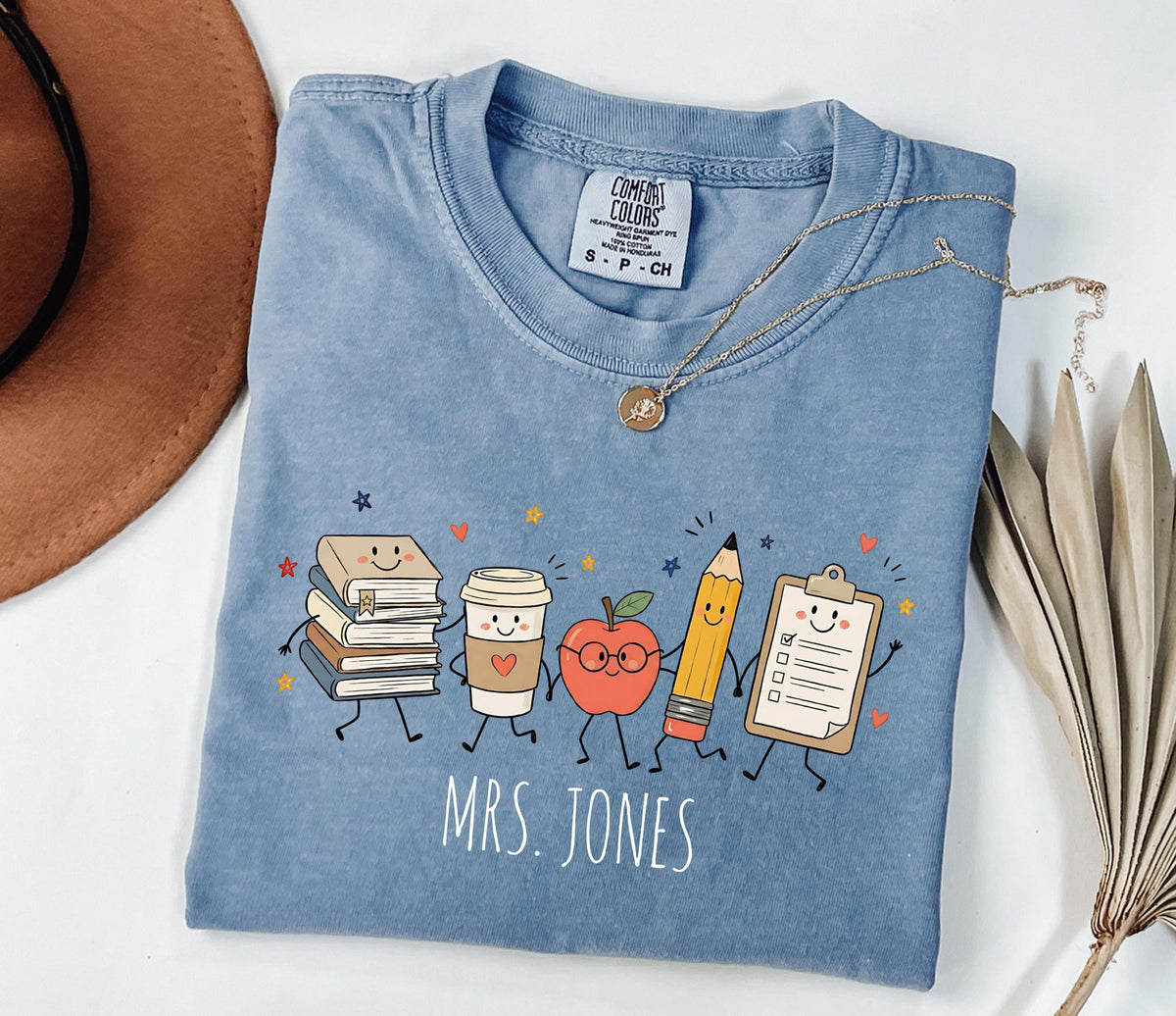 Comfort Colors® Custom Teacher T-Shirt, Back to School Tees, Teacher Appreciation Gift