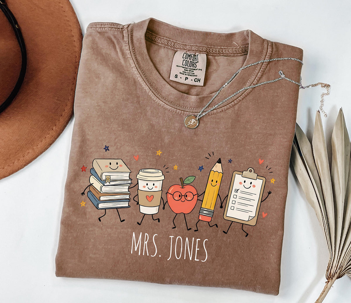 Comfort Colors® Custom Teacher T-Shirt, Back to School Tees, Teacher Appreciation Gift