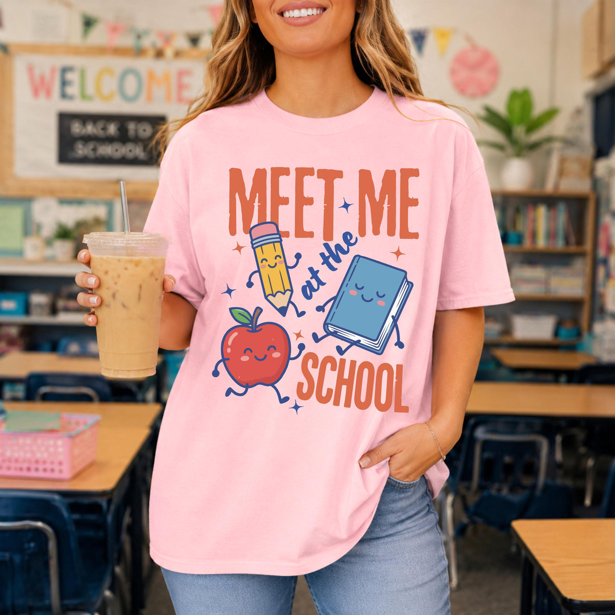 Meet Me at the School Shirt, Back to School Shirt, Funny Teacher Gift Tee
