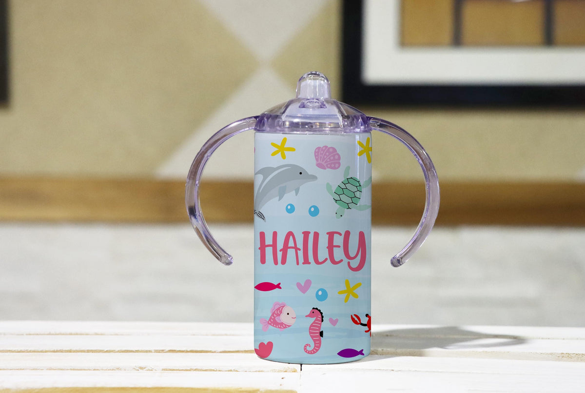 Personalized Kids Tumbler, Sippy Cup with Straw, Custom Name Drinkware