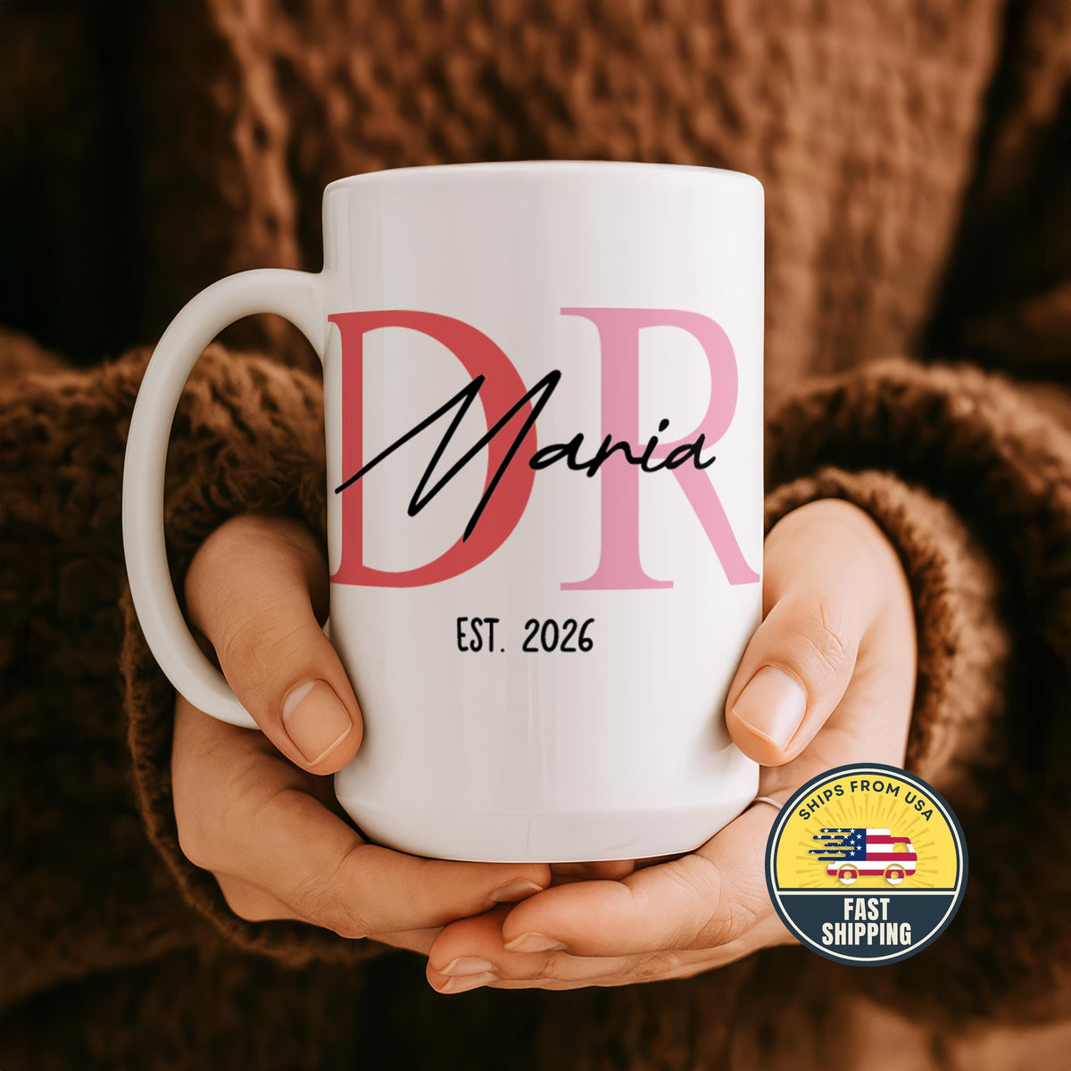 Custom Name Dr. Coffee Mug, PhD Graduation Gift, Medical School Grad Cup, Future Doctor Present