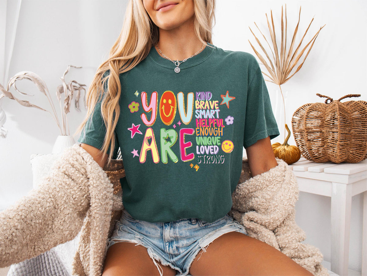 Comfort Colors® Back to School Teacher Shirt, You Are Kind Tee, Teacher Appreciation Gift, Preschool Teacher Tees