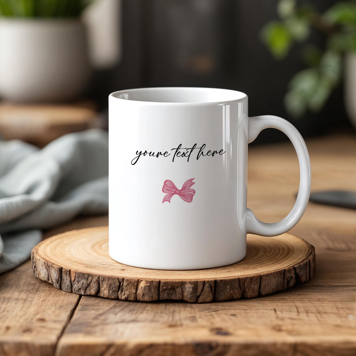 Your Text Here Coffee Mug, Personalized Cute Your Own Quote Ceramic Cup