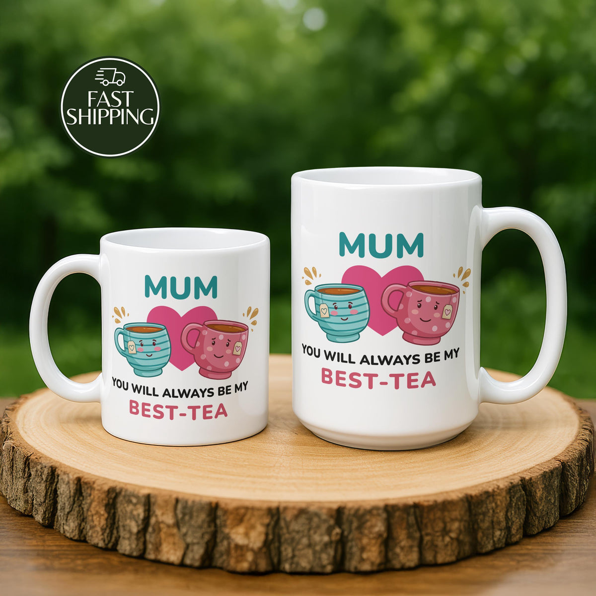 Mum You Will Always Be My Best-Tea Mug, Cute Mother's Day Coffee Cup, From Daughter Gift