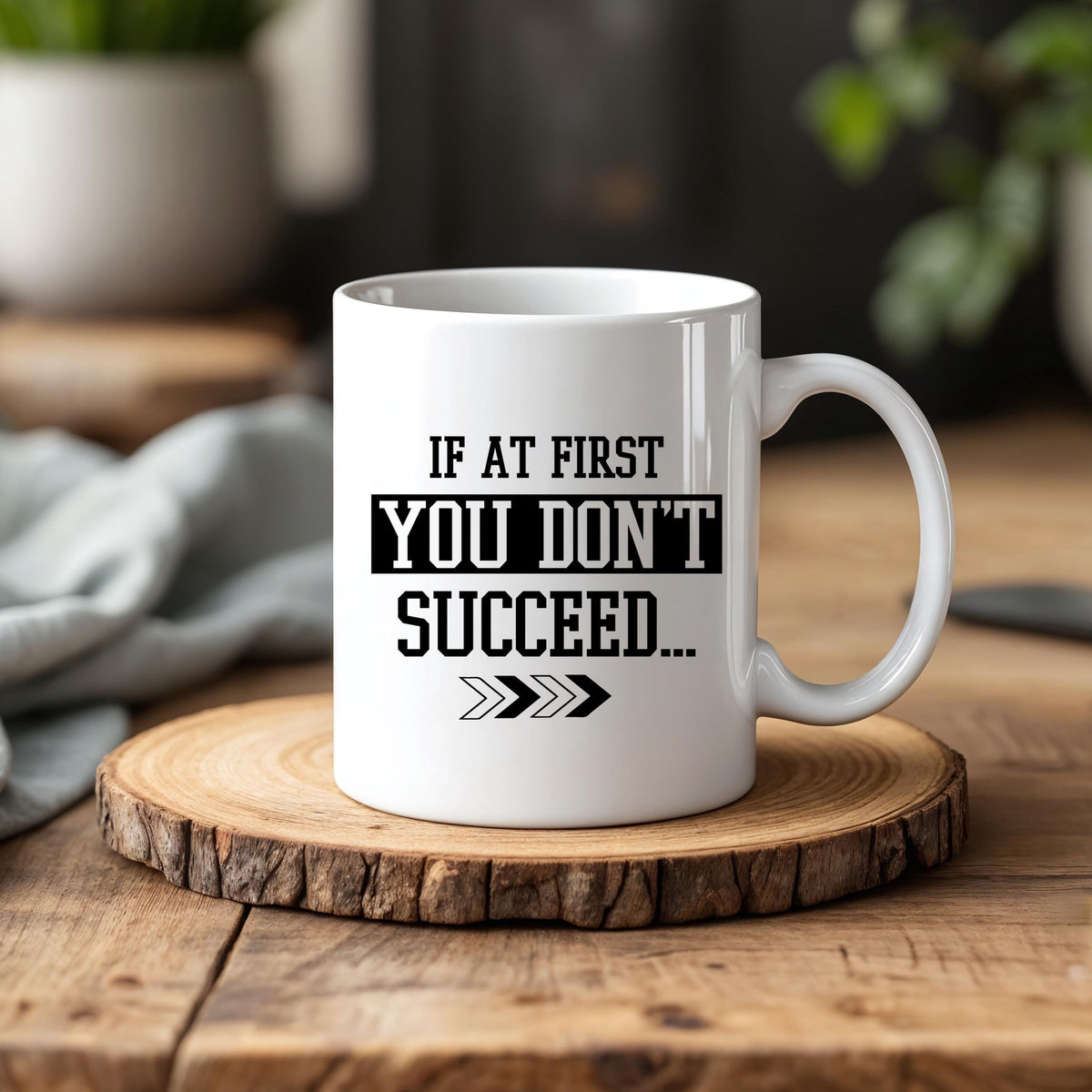 If At First You Don't Succeed Try Doing What Coach... Told You To Do Mug