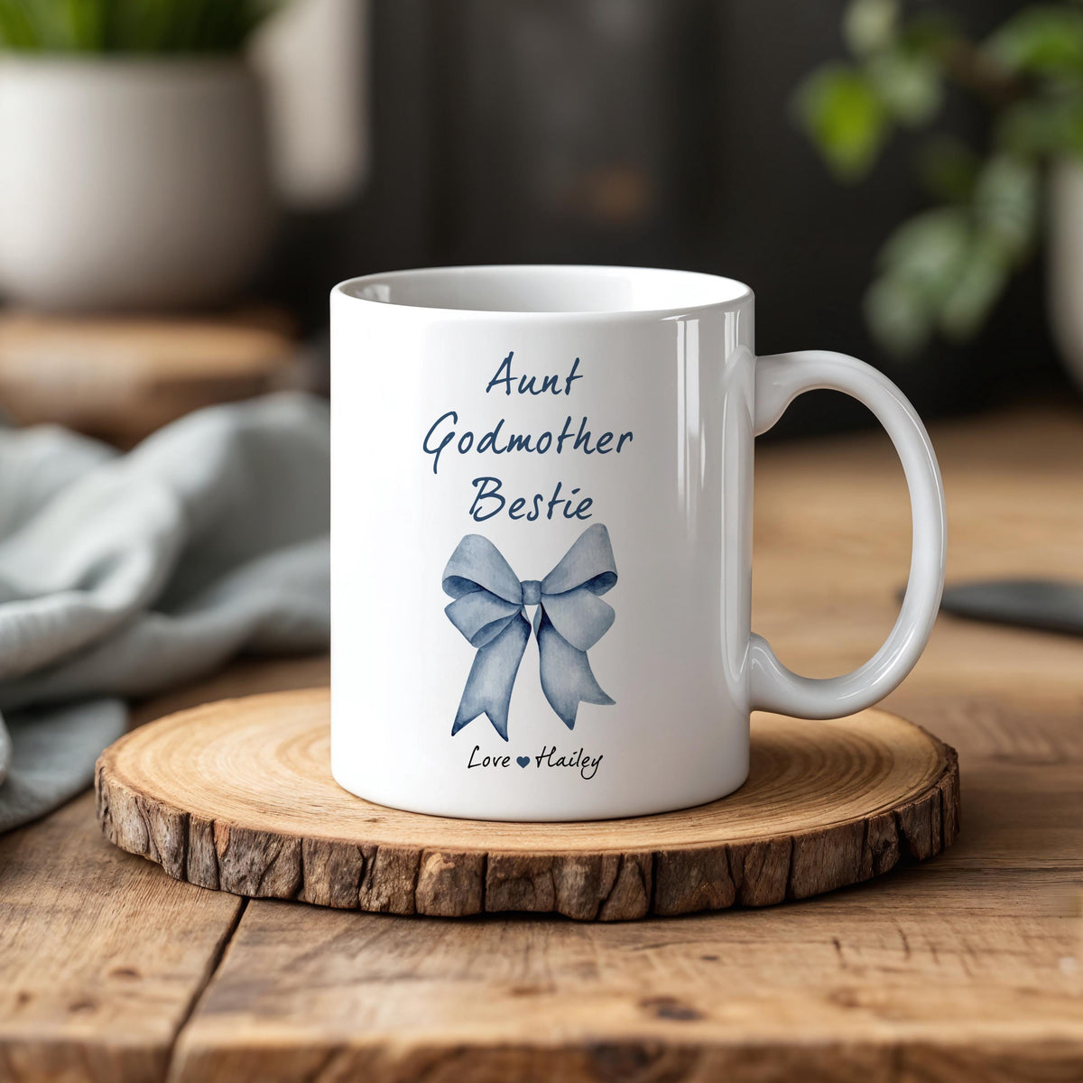 Customizable Aunt Godmother Bestie Ceramic Mug, Godmother Proposal Coffee Mug