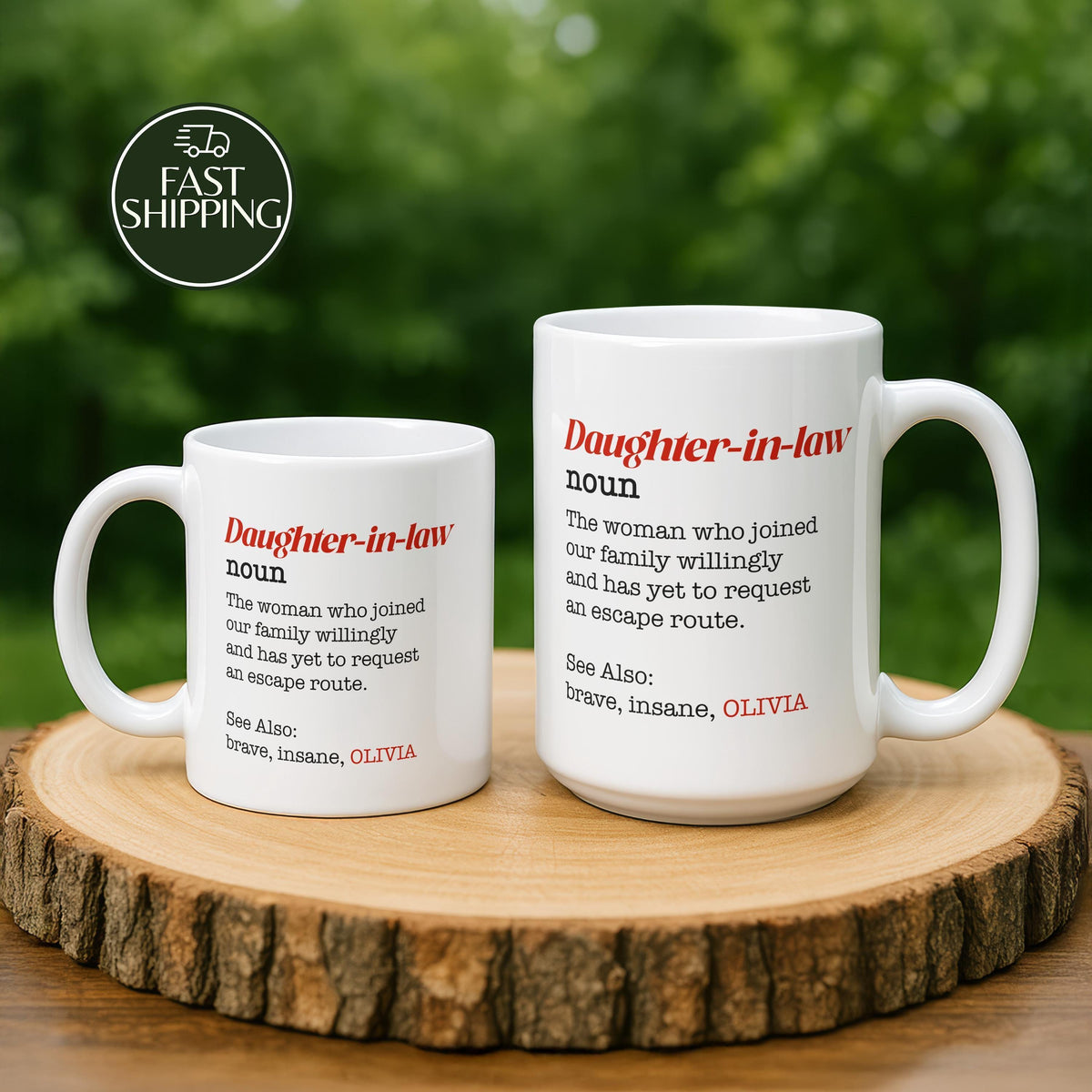 Personalized Daughter-in-Law Definition Coffee Mug