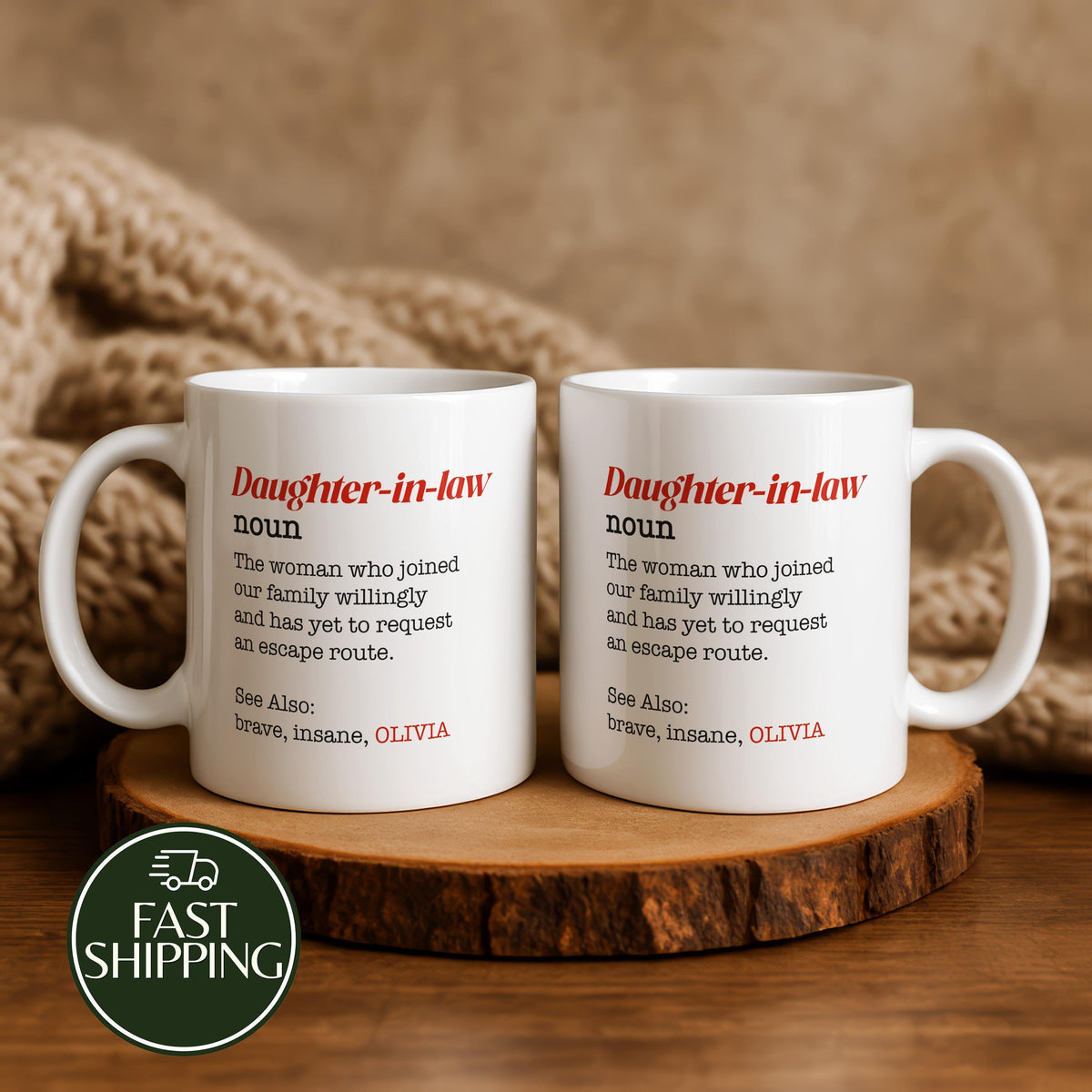 Personalized Daughter-in-Law Definition Coffee Mug
