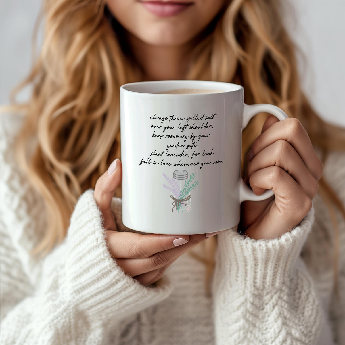 Two Witches Under Moon Coffee Mug, Always Throw Spilled Salt Mug, Witchy Best Friend Gift