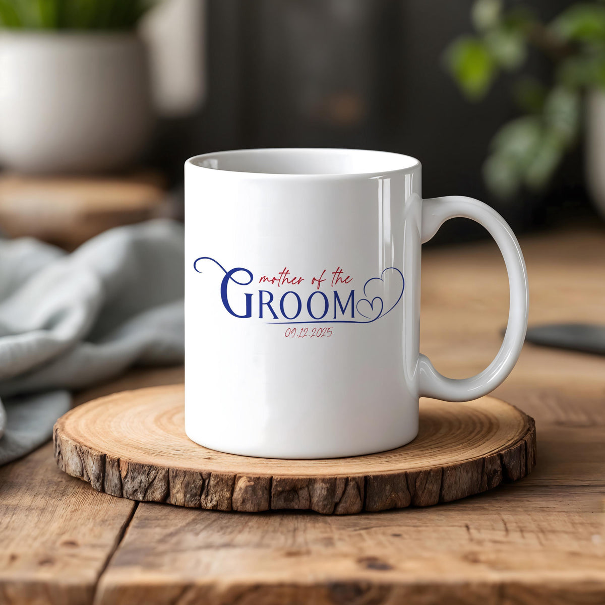 Custom Mother Of The Bride - Groom Mug, Personalized Wedding Cup For Mother In Law