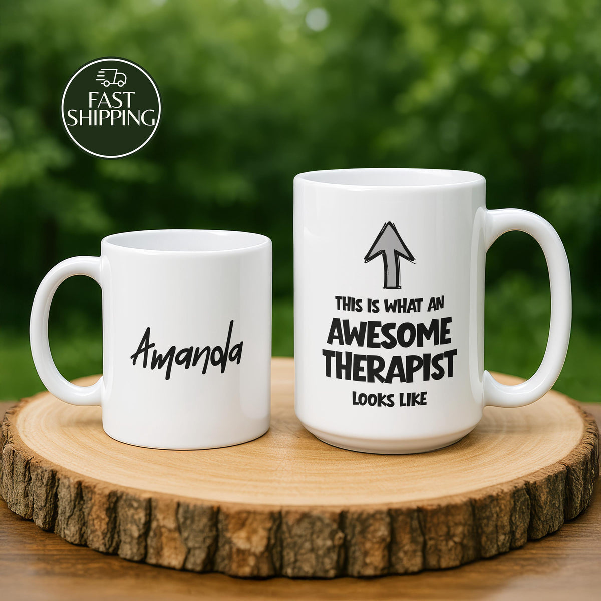 Custom Name This Is What an Awesome Therapist Looks Like Cup