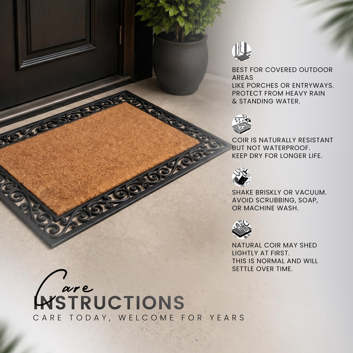 Custom Halloween Doormat, Spider Webs Bats Monogram Welcome Mat