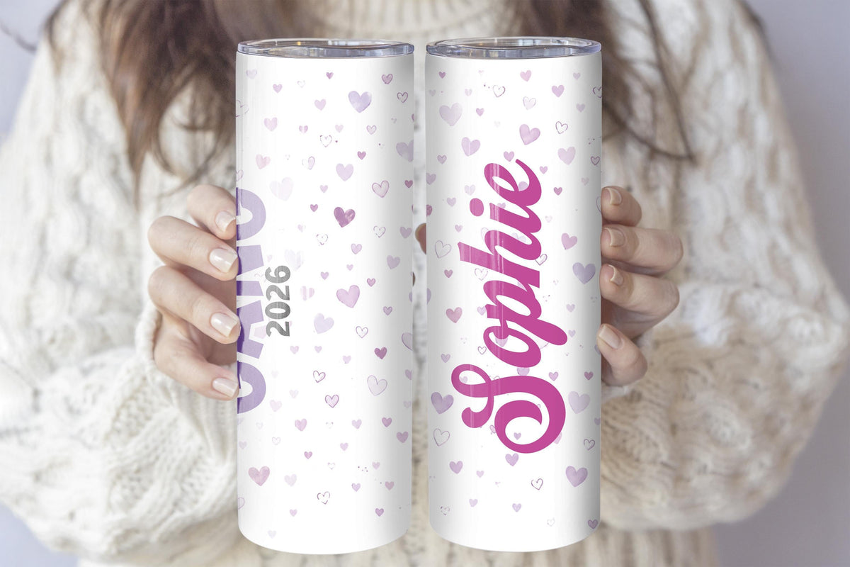 Custom Name Galentines Gang 2026 Tumbler With Straw