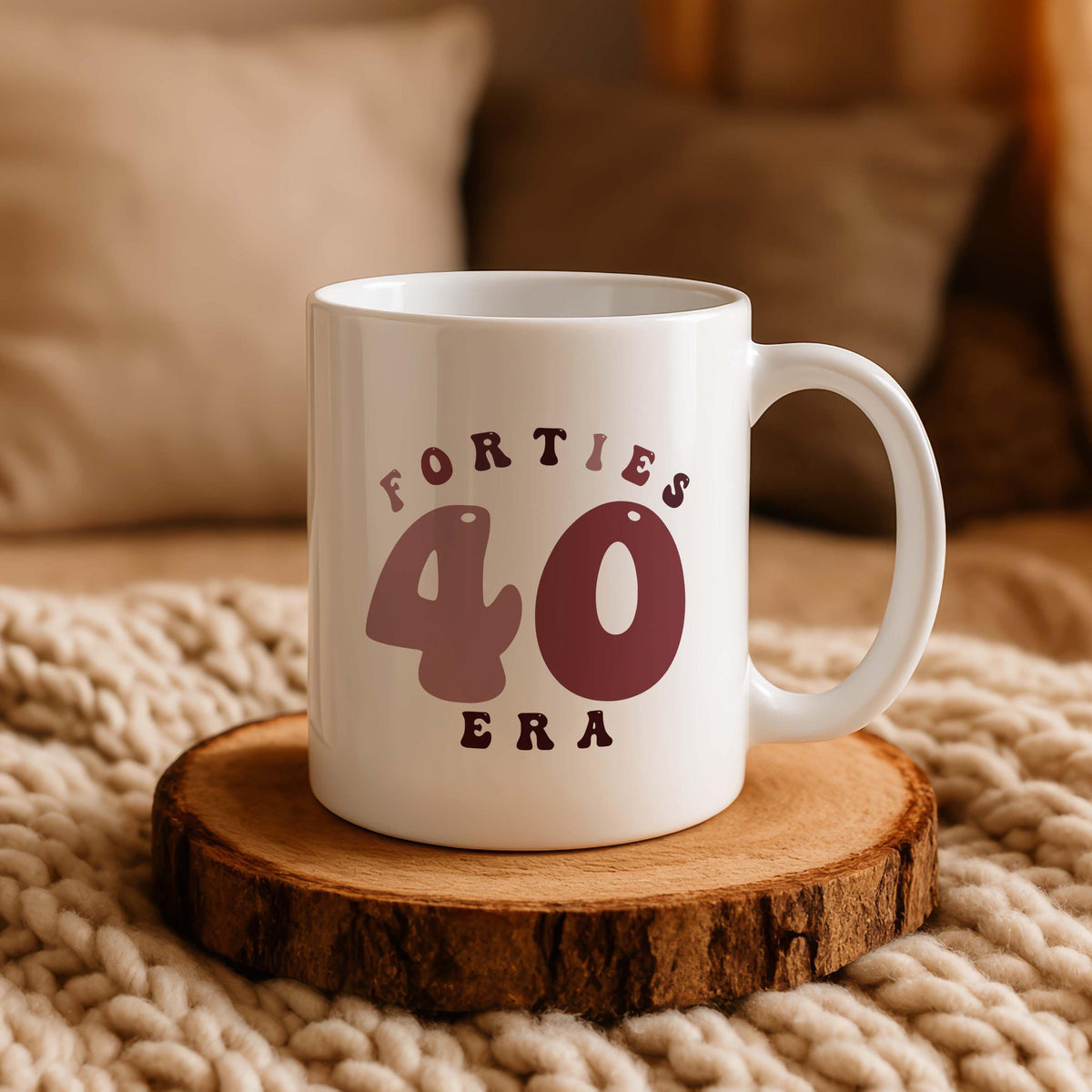 In My Forties Era Mug, 40th Birthday Gift, Cute Coffee Cup Gifts for Women