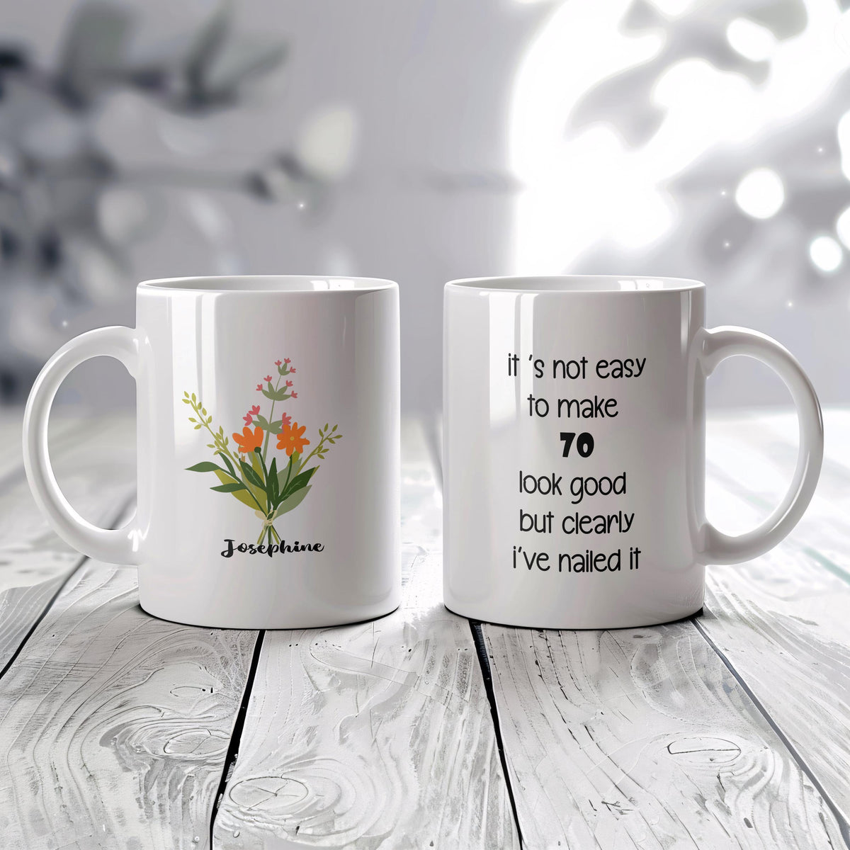 Personalized 70th Birthday Mug, Funny 70th Birthday Gift, 70th Birthday Gift Coffee Cup